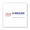 Accu-Stamp2 Stamp, Red/Blue, Emailed, 1-5/8"x1/2" 035541